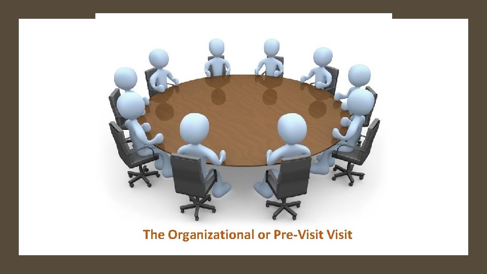 The Organizational or Pre-Visit 