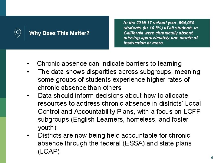 Why Does This Matter? • • In the 2016 -17 school year, 694, 030