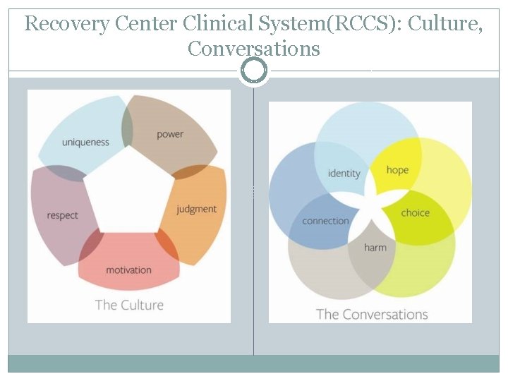 Recovery Center Clinical System(RCCS): Culture, Conversations 
