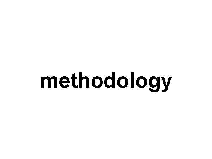 methodology 