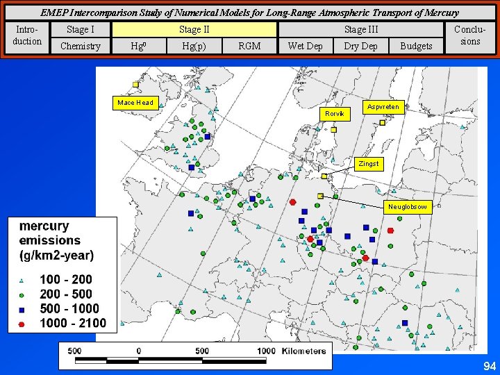 EMEP Intercomparison Study of Numerical Models for Long-Range Atmospheric Transport of Mercury Introduction Stage