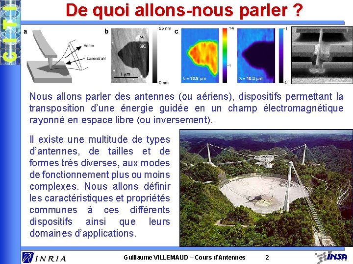 De quoi allons-nous parler ? Nous allons parler des antennes (ou aériens), dispositifs permettant