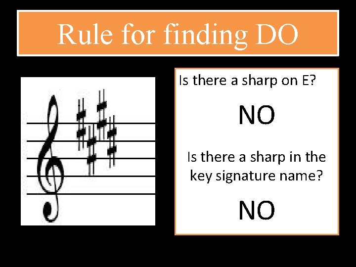 Rule for finding DO Is there a sharp on E? NO Is there a