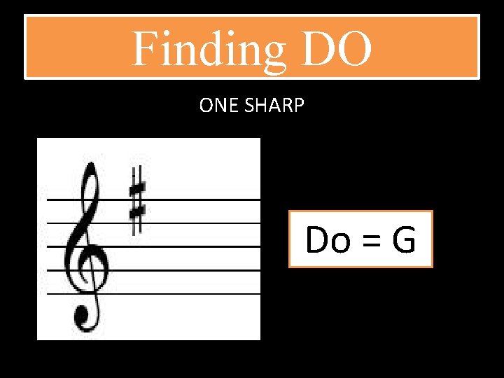 Finding DO ONE SHARP Do = G 