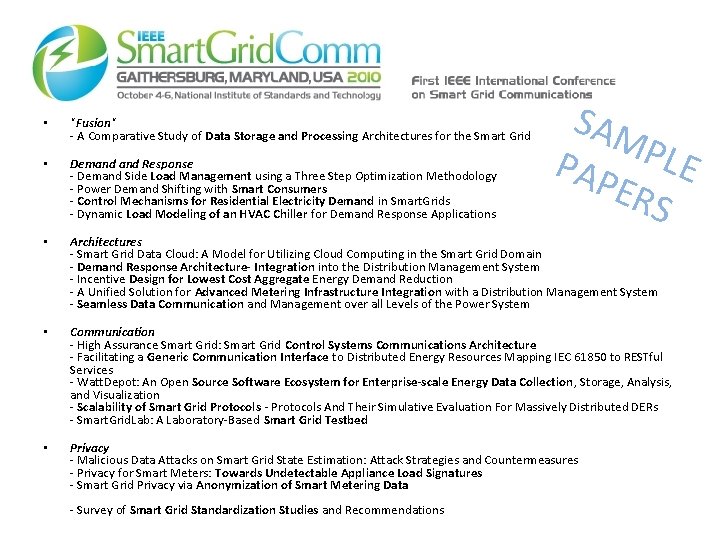 SAM PAP PLE ERS • "Fusion" - A Comparative Study of Data Storage and