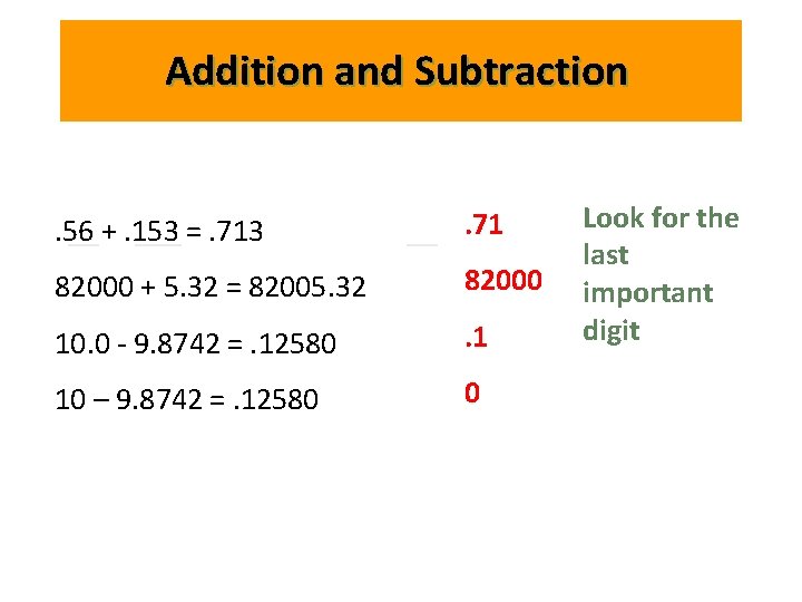 Addition and Subtraction. 56 +. 153 =. 713 __ ___ __. 71 82000 + Addition and Subtraction. 56 +. 153 =. 713 __ ___ __. 71 82000 +