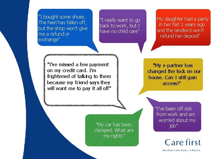 "I bought some shoes. The heel has fallen off, but the shop won't give