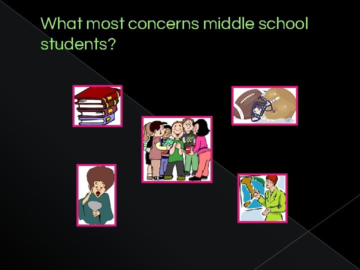 What most concerns middle school students? 