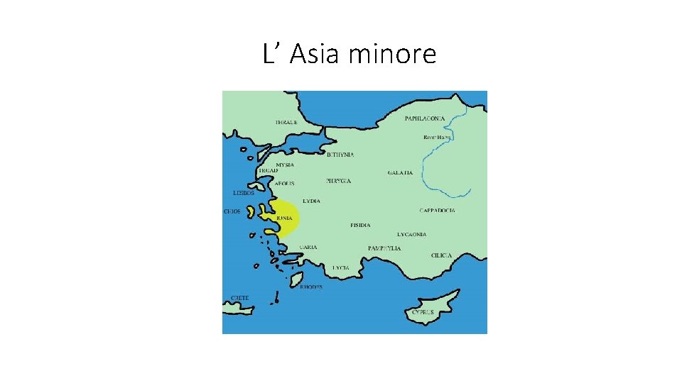 L’ Asia minore 
