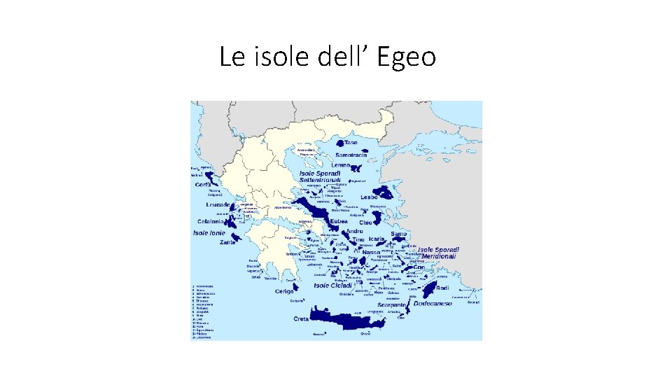 Le isole dell’ Egeo 