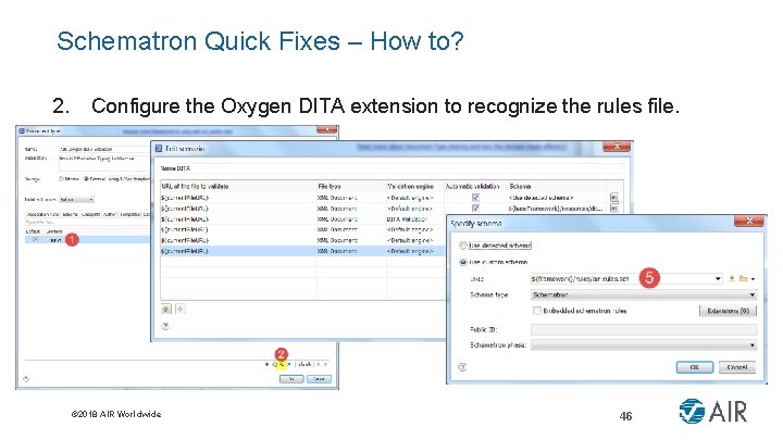 Schematron Quick Fixes – How to? 2. Configure the Oxygen DITA extension to recognize