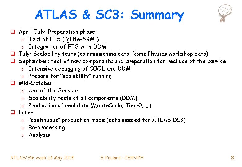 ATLAS Service Challenges 3 ATLAS Software Week CERN
