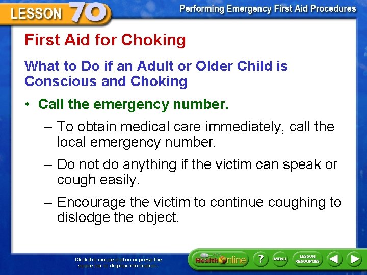 First Aid for Choking What to Do if an Adult or Older Child is