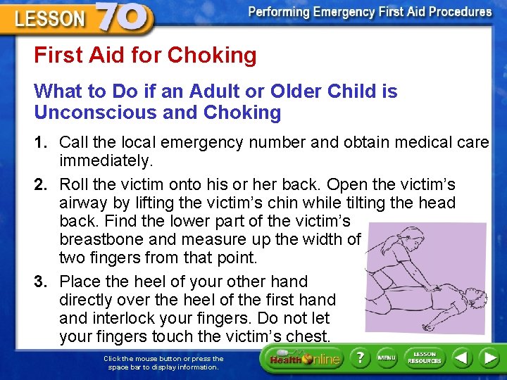 First Aid for Choking What to Do if an Adult or Older Child is