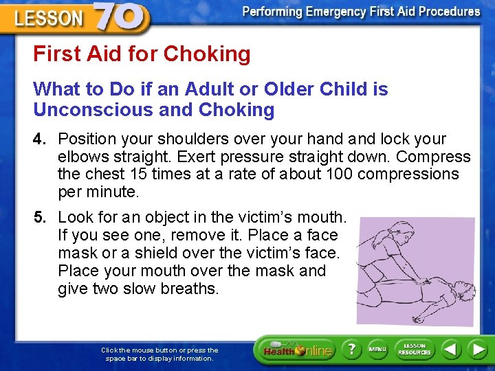 First Aid for Choking What to Do if an Adult or Older Child is