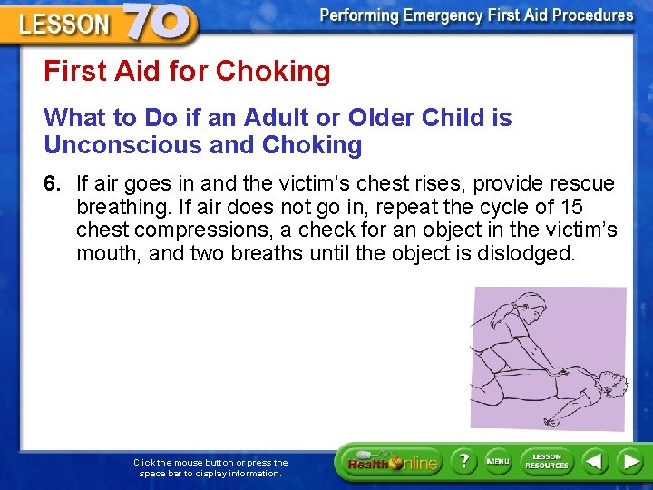 First Aid for Choking What to Do if an Adult or Older Child is