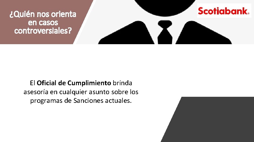 ¿Quién nos orienta en casos controversiales? El Oficial de Cumplimiento brinda asesoría en cualquier