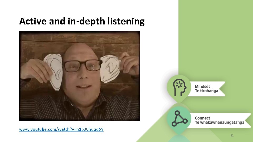 Active and in-depth listening www. youtube. com/watch? v=n 1 b 30 huqq 5 Y