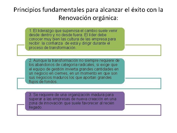 Principios fundamentales para alcanzar el éxito con la Renovación orgánica: 1. El liderazgo que Principios fundamentales para alcanzar el éxito con la Renovación orgánica: 1. El liderazgo que