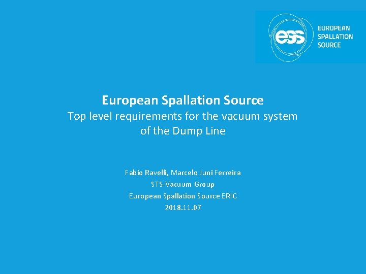 European Spallation Source Top level requirements for the vacuum system of the Dump Line