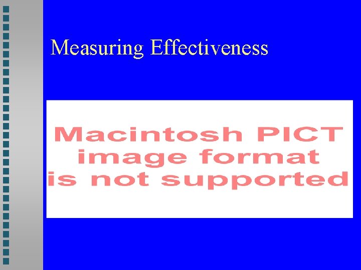 Measuring Effectiveness 