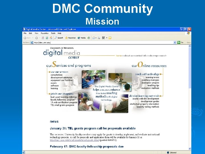 DMC Community Mission 