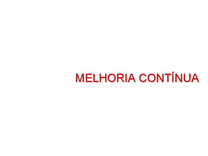 MELHORIA CONTÍNUA 