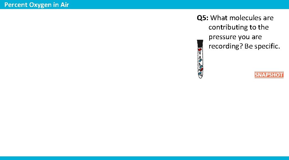 Percent Oxygen in Air Q 5: What molecules are contributing to the pressure you