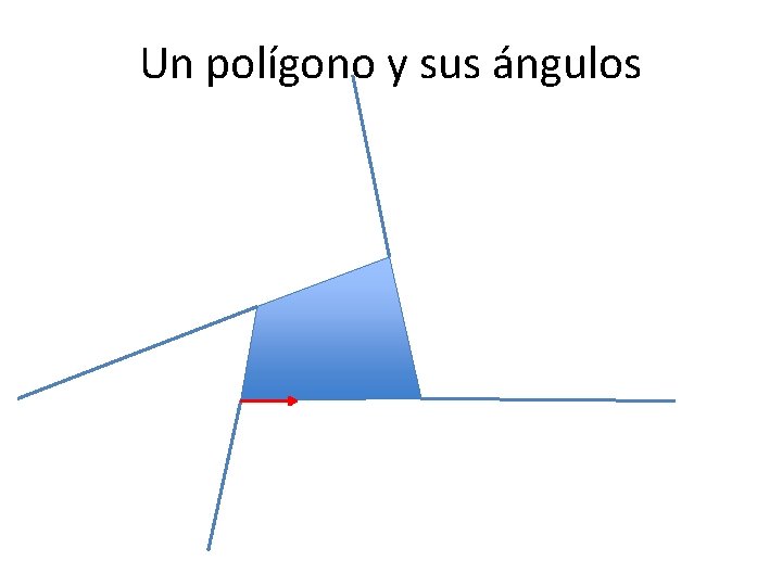Un polígono y sus ángulos 