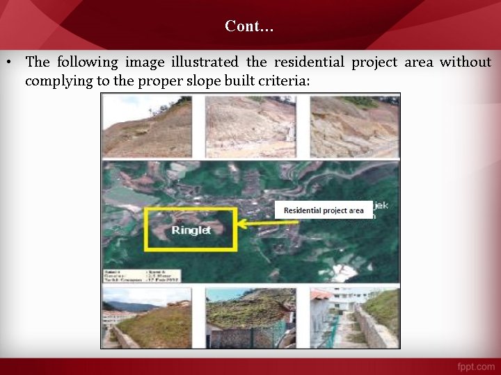 Cont… • The following image illustrated the residential project area without complying to the Cont… • The following image illustrated the residential project area without complying to the