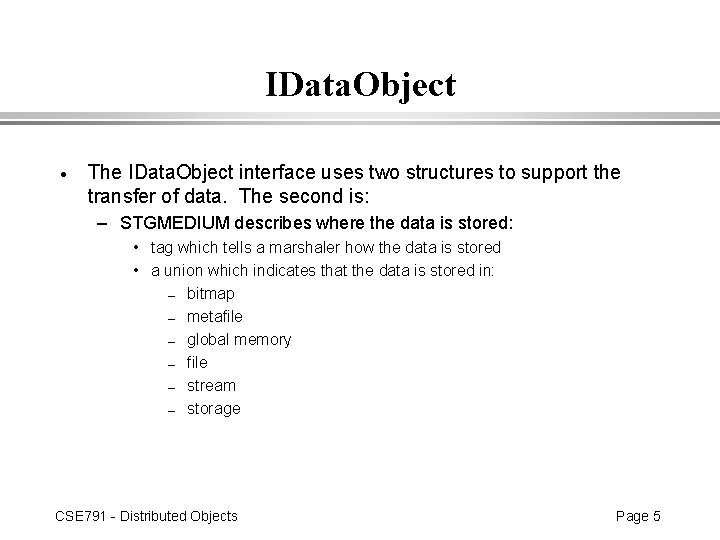 Uniform Data Transfer and Connectable Objects On the