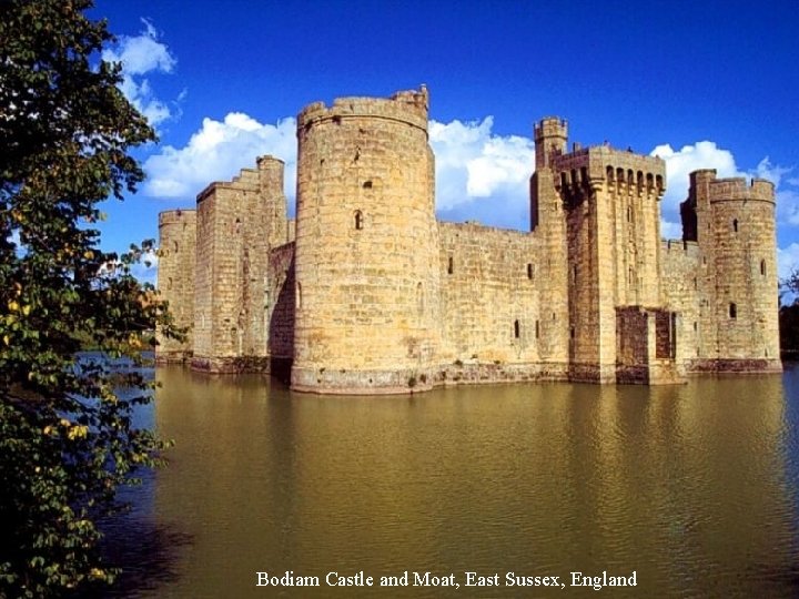 Bodiam Castle and Moat, East Sussex, England 