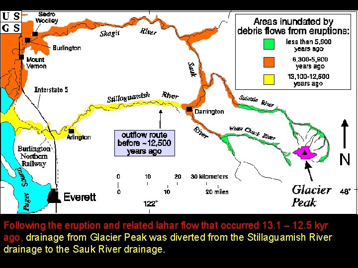 Following the eruption and related lahar flow that occurred 13. 1 – 12. 5