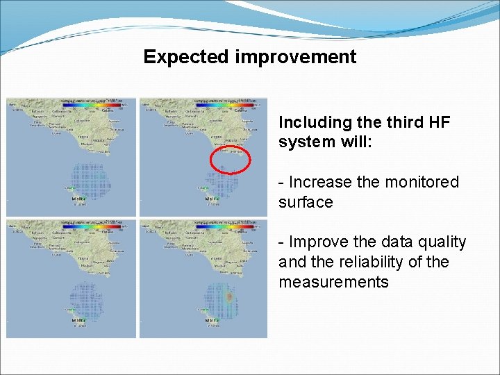 Expected improvement Including the third HF system will: - Increase the monitored surface -