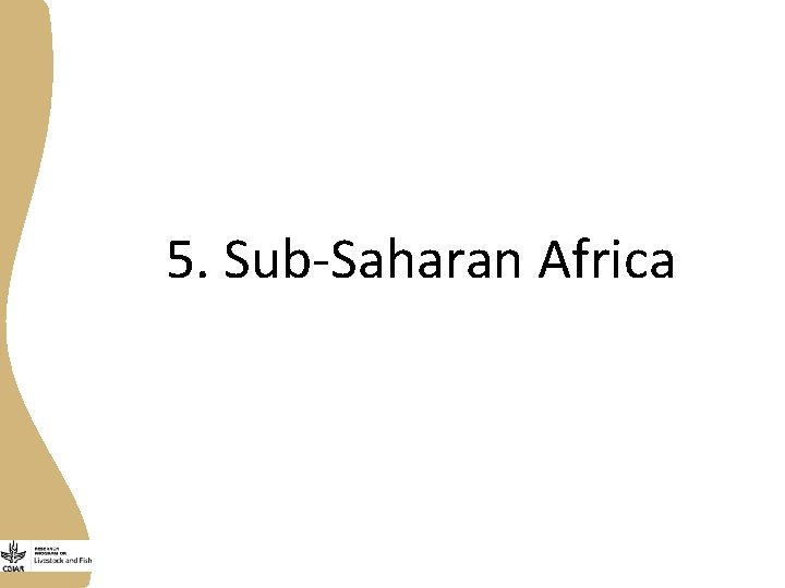  5. Sub-Saharan Africa 