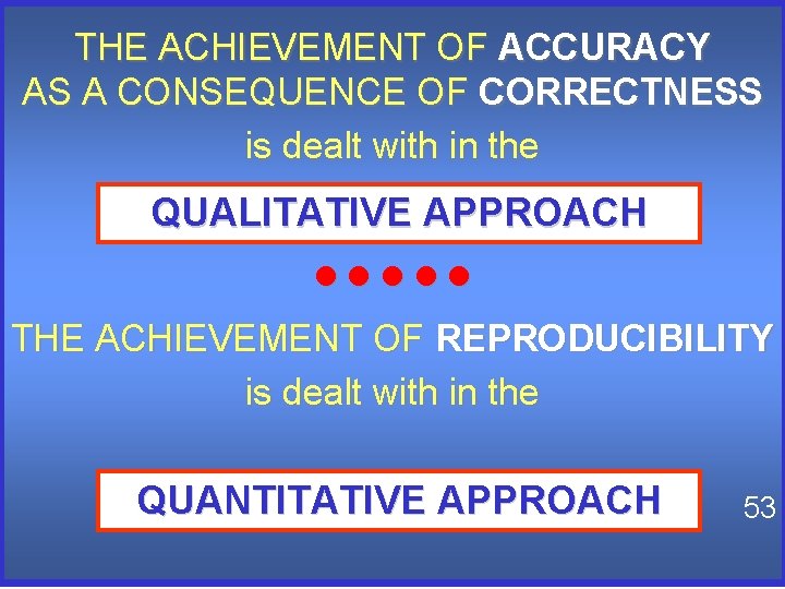 THE ACHIEVEMENT OF ACCURACY AS A CONSEQUENCE OF CORRECTNESS is dealt with in the THE ACHIEVEMENT OF ACCURACY AS A CONSEQUENCE OF CORRECTNESS is dealt with in the