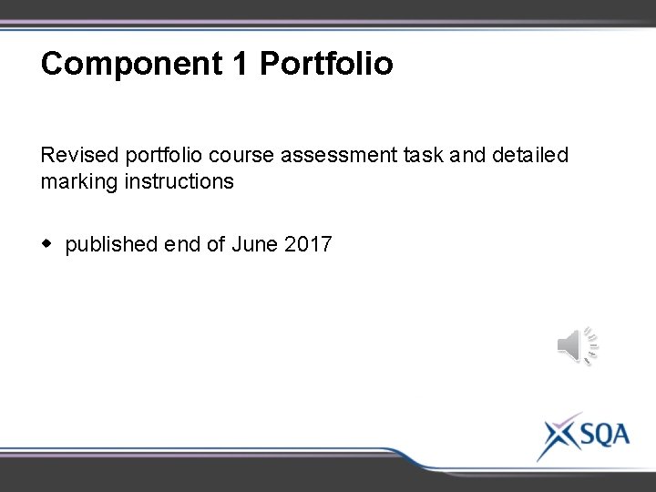 Component 1 Portfolio Revised portfolio course assessment task and detailed marking instructions w published