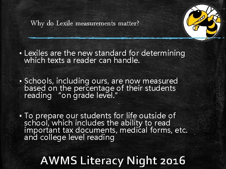 Why do Lexile measurements matter? ▪ Lexiles are the new standard for determining which Why do Lexile measurements matter? ▪ Lexiles are the new standard for determining which