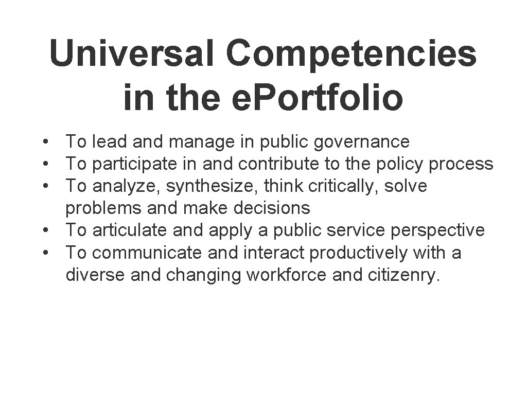 Competence Portfolio Example e Portfolios For Meaningful Learning Reflection and Collaboration