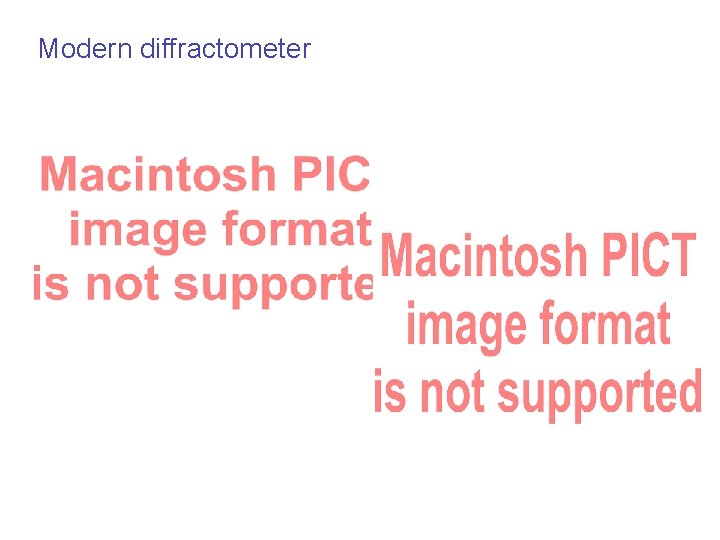 Modern diffractometer 