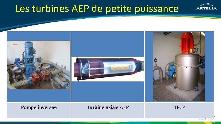 Les turbines AEP de petite puissance Pompe inversée Turbine axiale AEP TPCP 