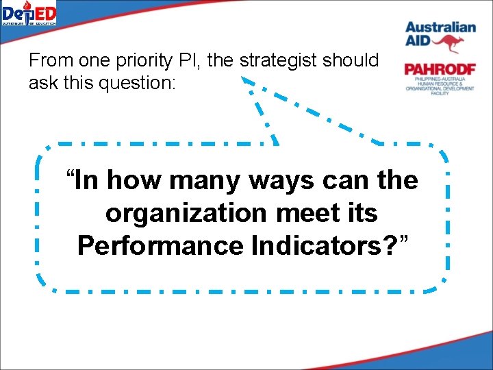 From one priority PI, the strategist should ask this question: “In how many ways From one priority PI, the strategist should ask this question: “In how many ways