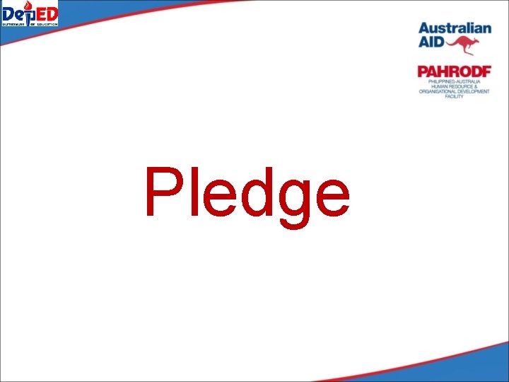 Pledge Pledge