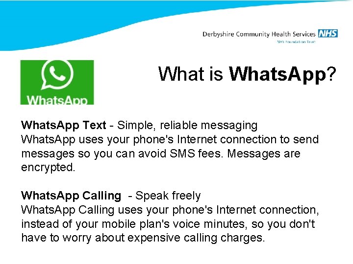 What is Whats. App? Whats. App Text - Simple, reliable messaging Whats. App uses