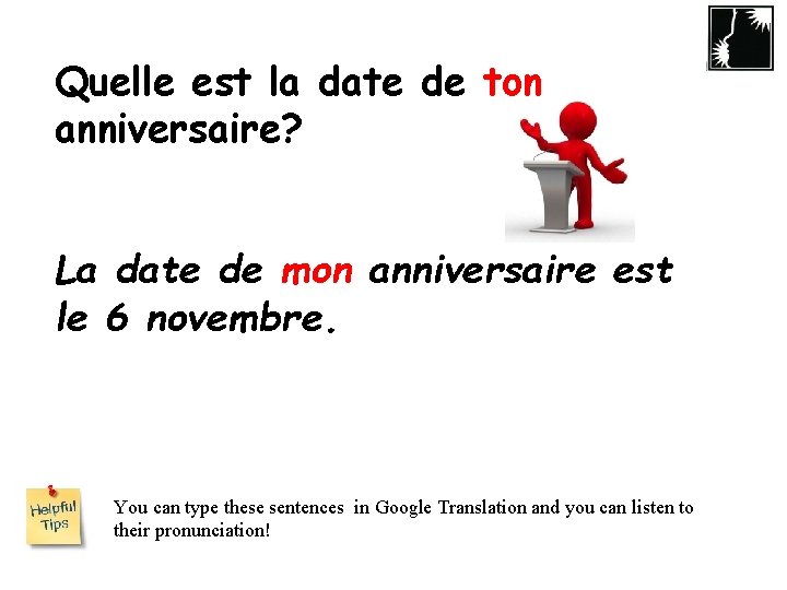 Mon Anniversaire Est Le Translation