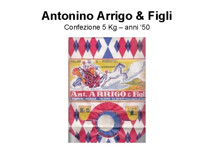 Antonino Arrigo & Figli Confezione 5 Kg – anni ‘ 50 