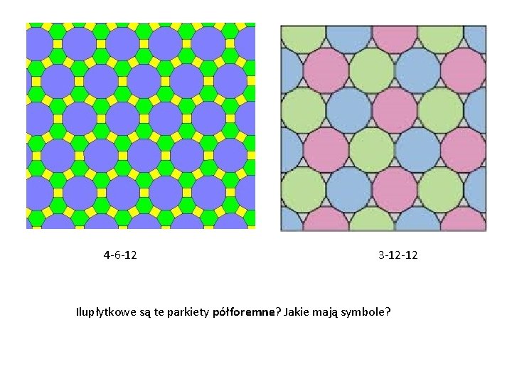 4 -6 -12 3 -12 -12 Ilupłytkowe są te parkiety półforemne? Jakie mają symbole?