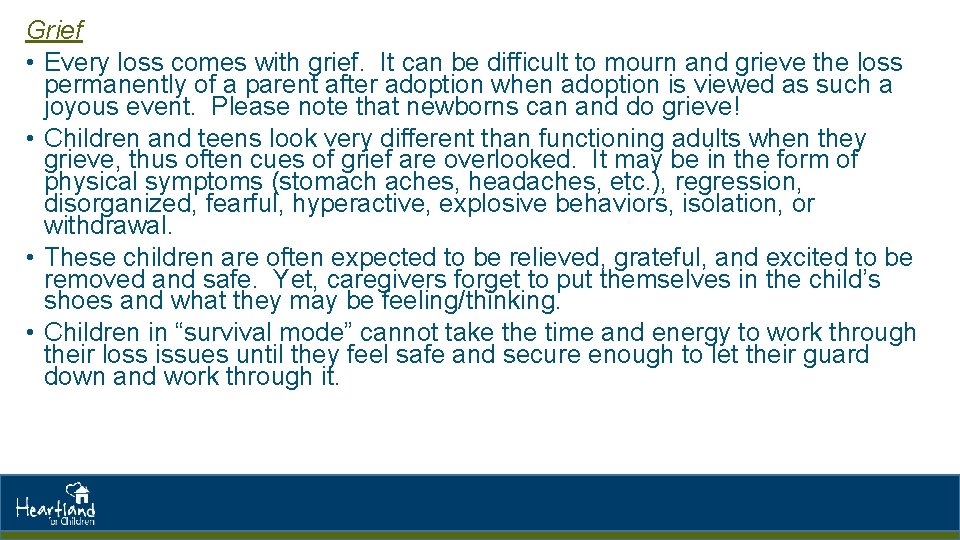 Grief • Every loss comes with grief. It can be difficult to mourn and