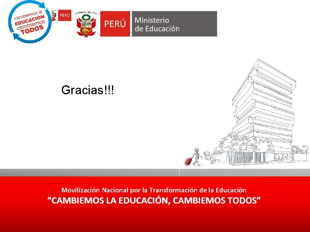 Gracias!!! Movilización Nacional por la Transformación de la Educación “CAMBIEMOS LA EDUCACIÓN, CAMBIEMOS TODOS”