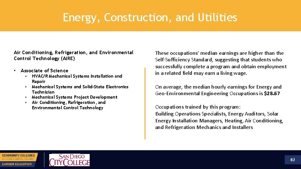 Energy, Construction, and Utilities Air Conditioning, Refrigeration, and Environmental Control Technology (AIRE) • Associate